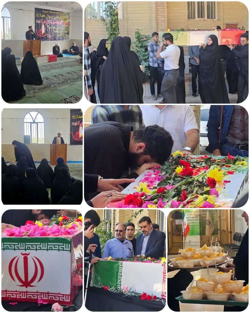 گزارش مراسم عزاداری شهادت حضرت فاطمه زهرا سلام‌الله‌علیها و استقبال از شهید گمنام در دانشگاه بین‌المللی علامه عسکری(ره)-شعبه دزفول