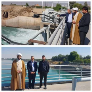 بازدید و هماهنگی برای برگزاری اردوهای تفریحی دانشگاه در سد تنظیمی دزفول